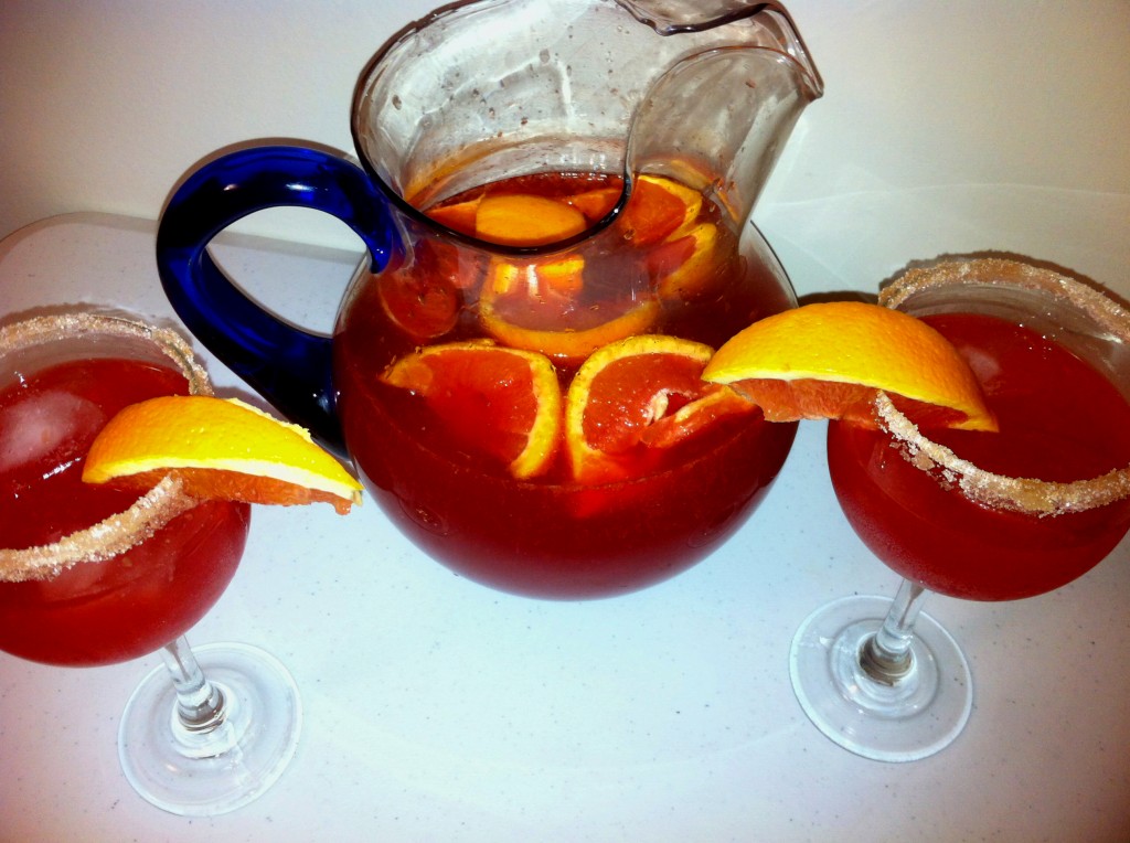 Sparkling Red Wine Cocktails, Lambrusco, Sparkling orange beverage, Orangina, Whiskey, Bourbon