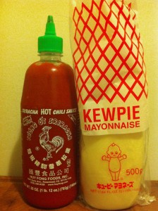 Spicy Mayo, Kewpie, Japanese mayo, Sriracha