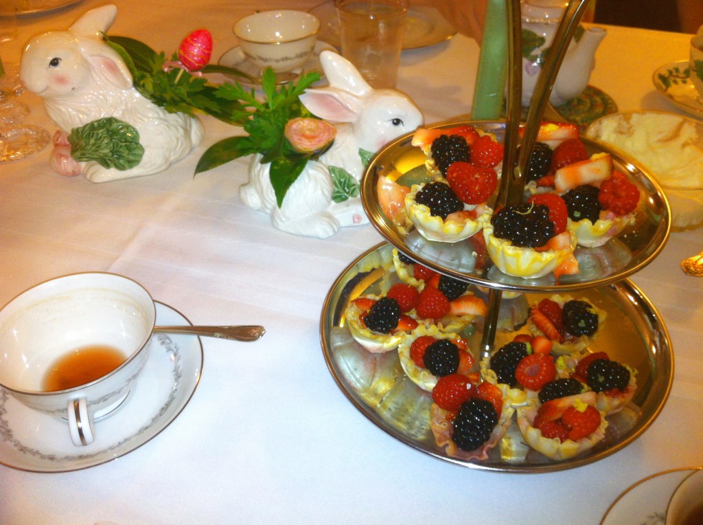 afternoon tea, fruit tartlets