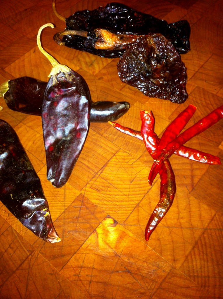 Dried red peppers, Harissa, ancho chiles, chiles de arbol, New Mexico chiles