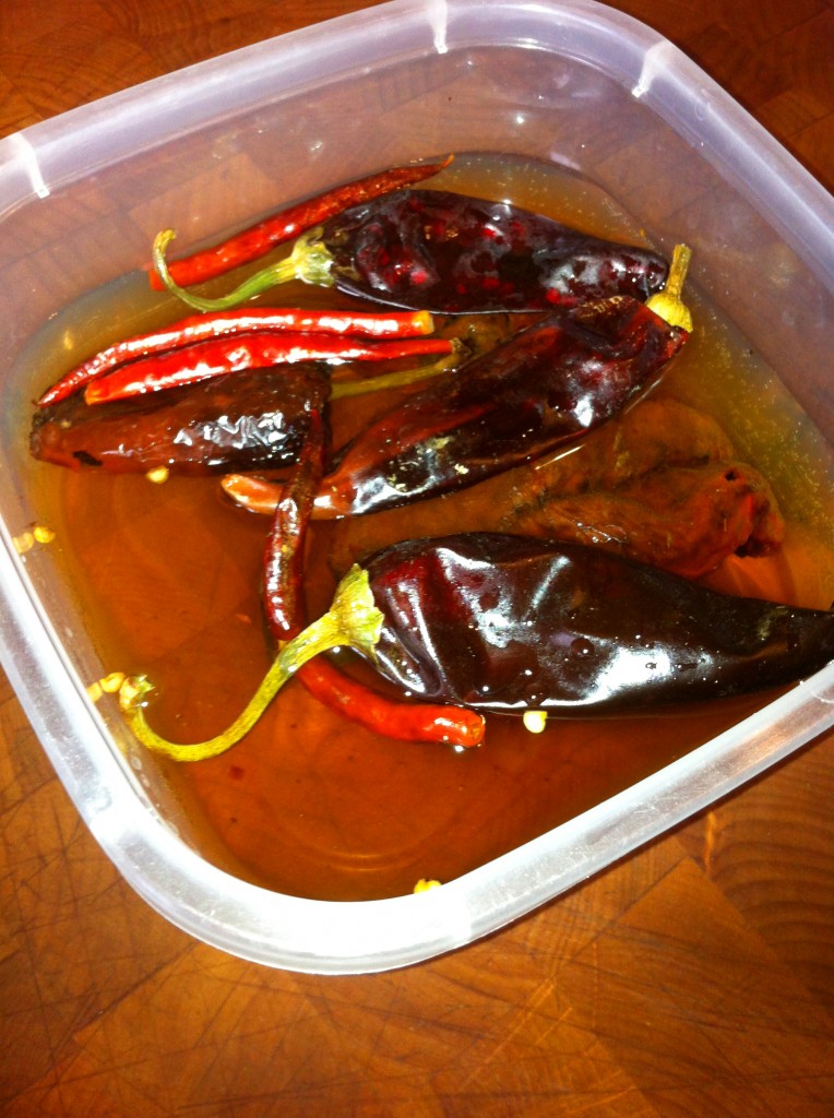 Harissa, dried red peppers, ancho chiles, New Mexico chiles, chiles de arbol