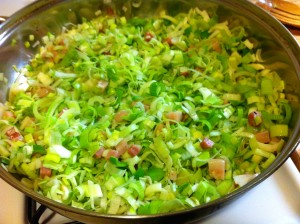 Leek Pie, French leek pie, leeks