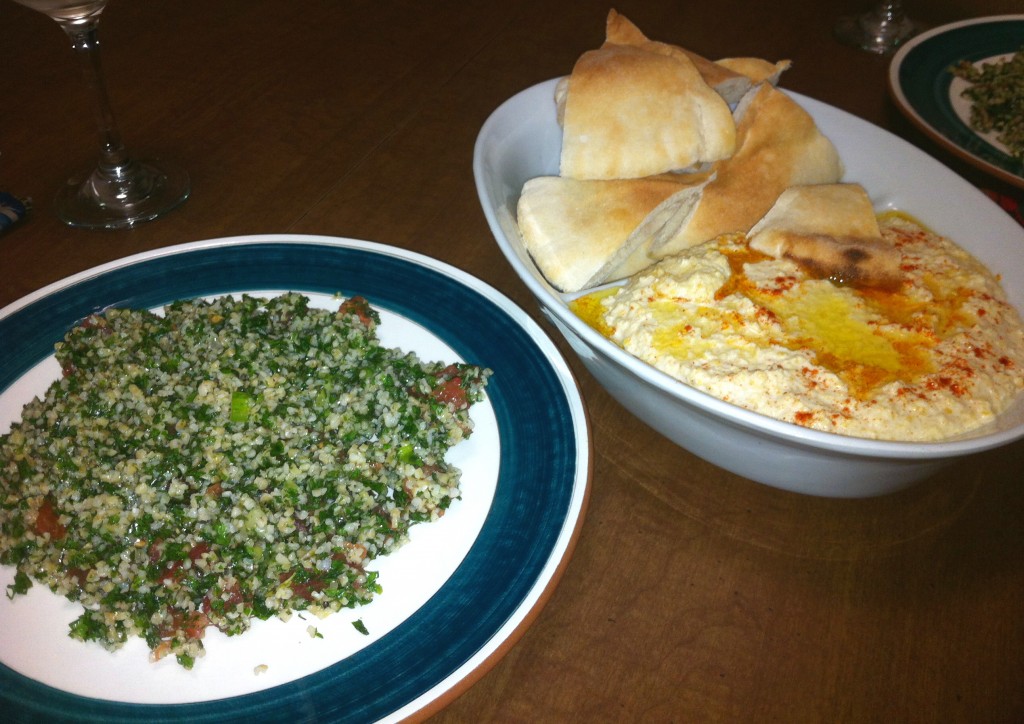 Tabouleh, burghul and parsley salad, 
