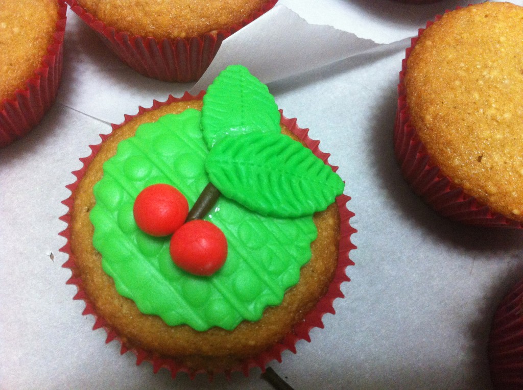 Fondant Cherry Cupcake