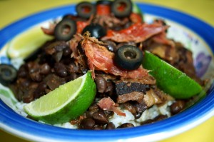 Crock Pot Cuban Black Beans and Rice