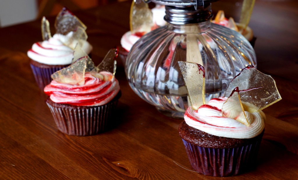 Chocolate-Raspberry Glass Cupcakes
