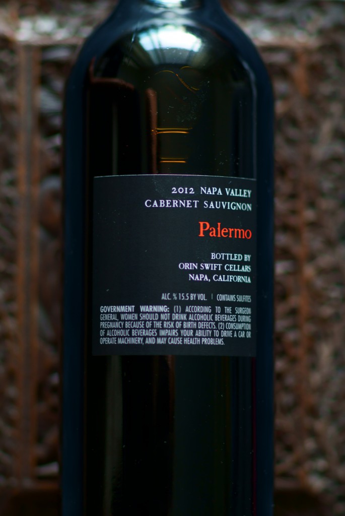 2012 Napa Valley Cabernet Sauvignon Palermo