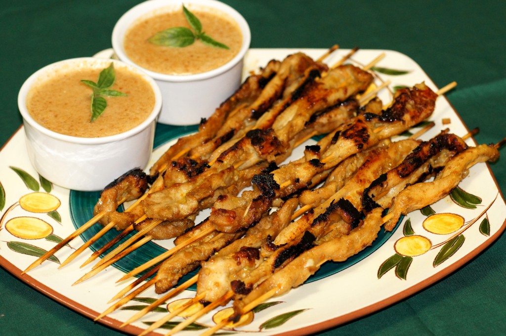 Thai Chicken Satay with Peanut Sauce