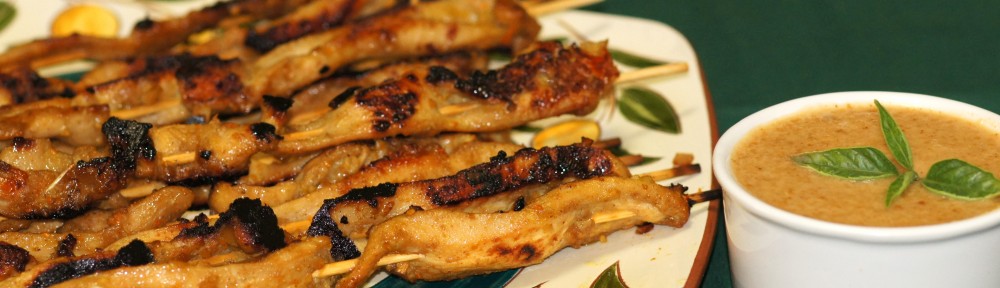 Grilled Thai Chicken Satay with Homemade Peanut Sauce