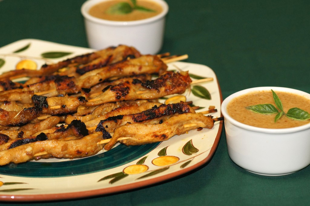 Grilled Thai Chicken Satay with Homemade Peanut Sauce