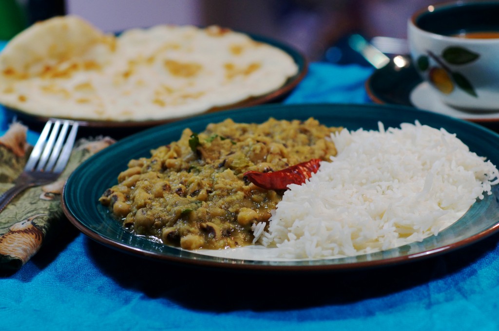 Coconut-Smothered Black-Eyed Peas Curry