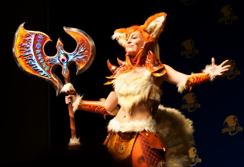 Fox Character with Axe at 2015 Dragon Con Masquerade
