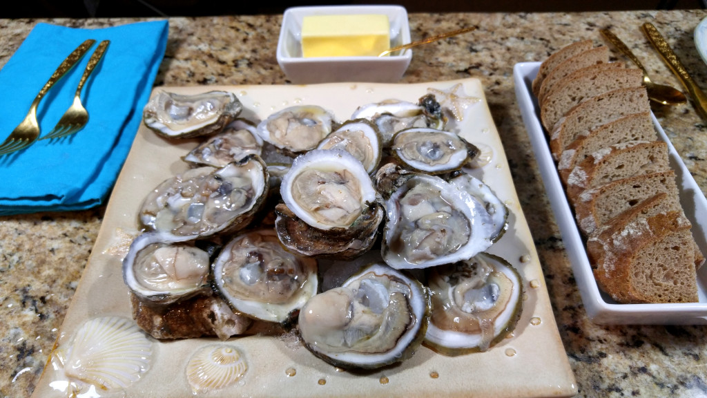 Oysters on the Half Shell Rye Bread Unsalted Butter