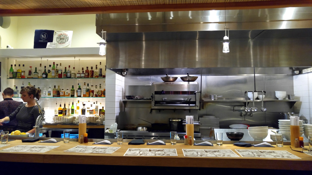 Interior of Crane Ramen Restaurant in Gainesville, FL