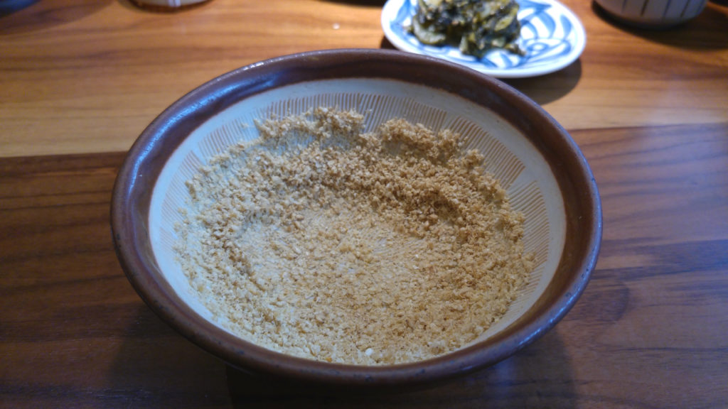 Ground Sesame Seeds in Mortar and Pestle at Katsukura