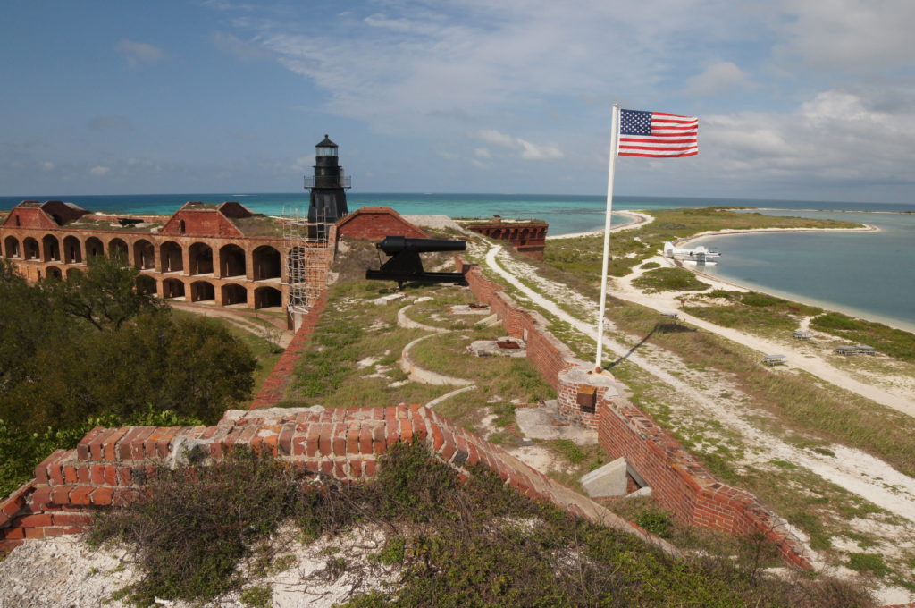 View of the Dry Tortugas from the Top of Fort Jefferson