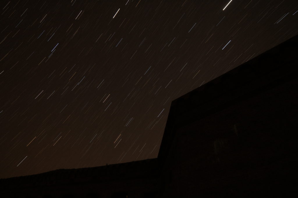 Star Trails Captured from the Fort Jefferson Moat Wall