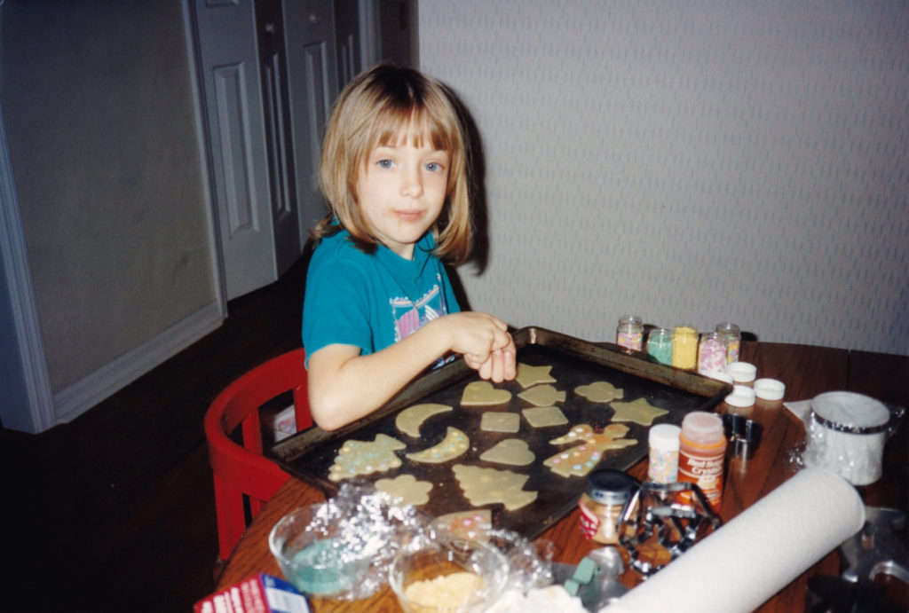 Me as a Child Decorating Sand Tarts
