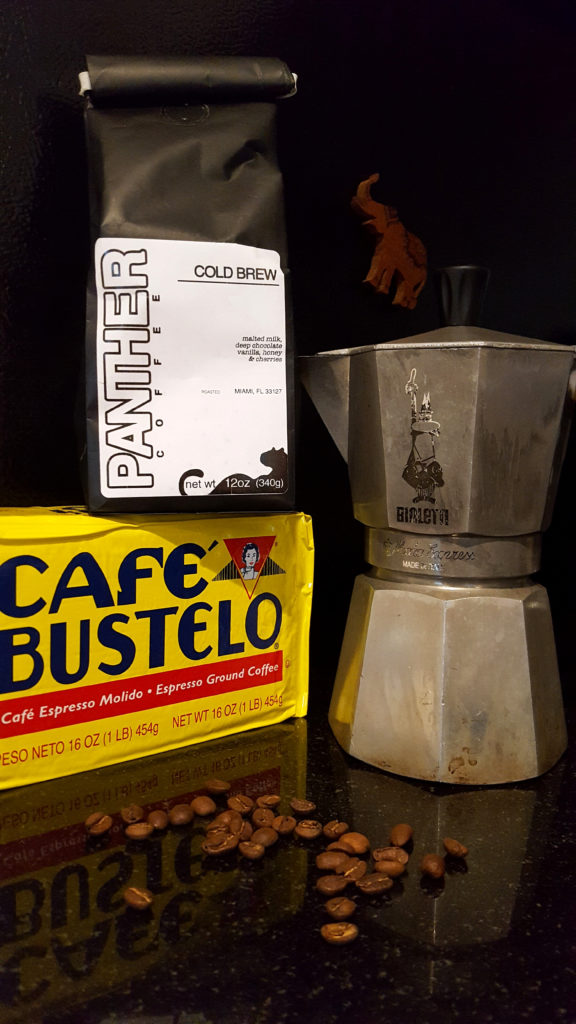 Panther Cold Brew Coffee Beans and Café Bustelo Espresso Ground Coffee