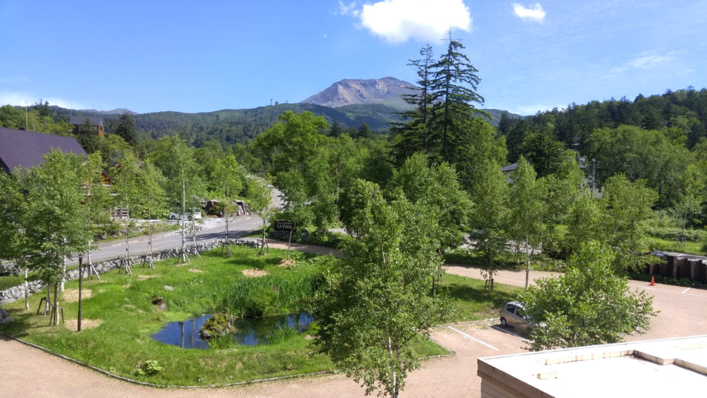 View of Mount Asahidake from our Room at La Vista Daisetsuzan