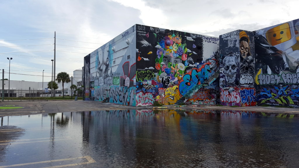 Building Covered in Street Art and Graffiti in Wynwood