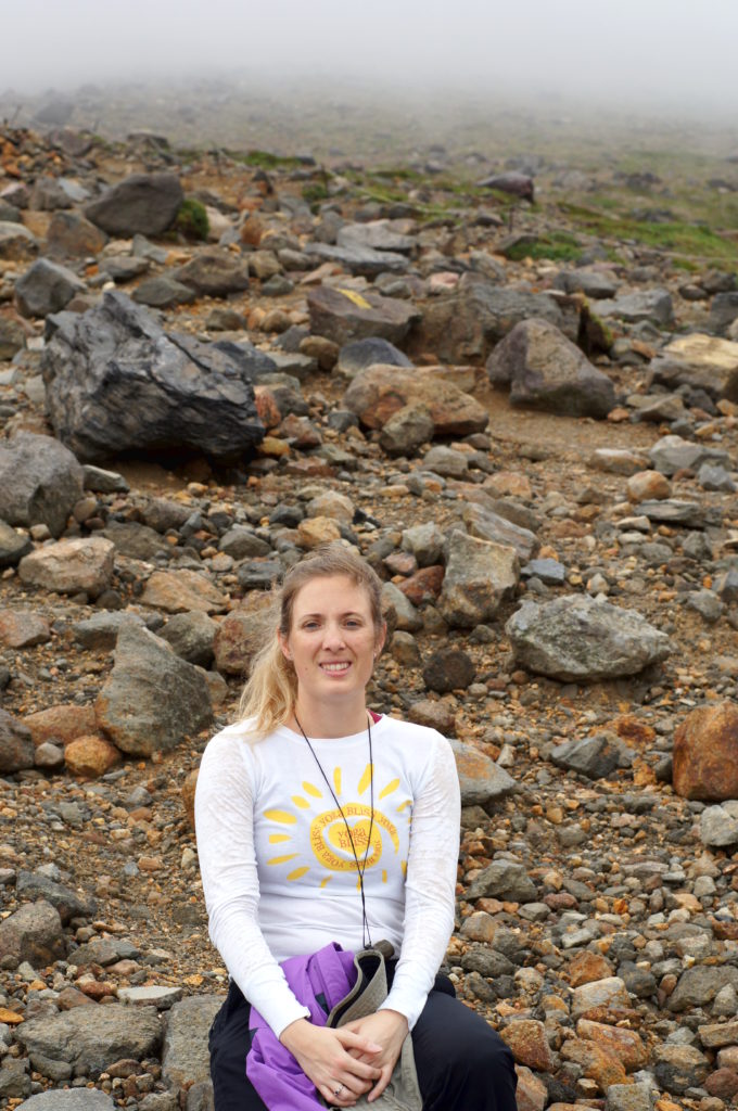 Me Taking a Rest on the Hike Up Mount Asahidake 