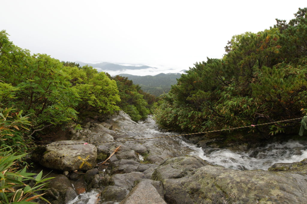 Mountain-River Crossing on Trail to Sugatmi Station 