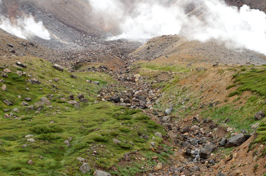 View looking Down From the Mount Asahidake Trail 