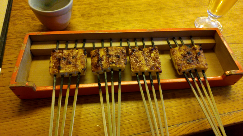 Tofu Dengaku at Dengakuzawakaya Restaurant in Mie Prefecture, Japan