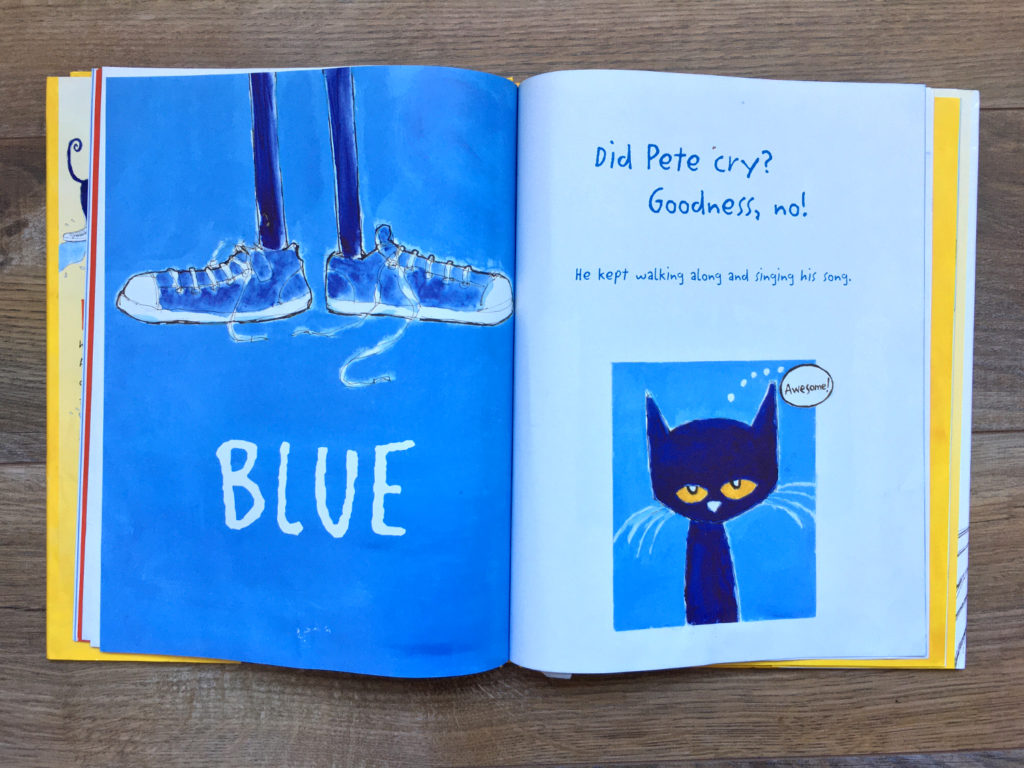 Pages from Pete the Cat I Love My White Shoes