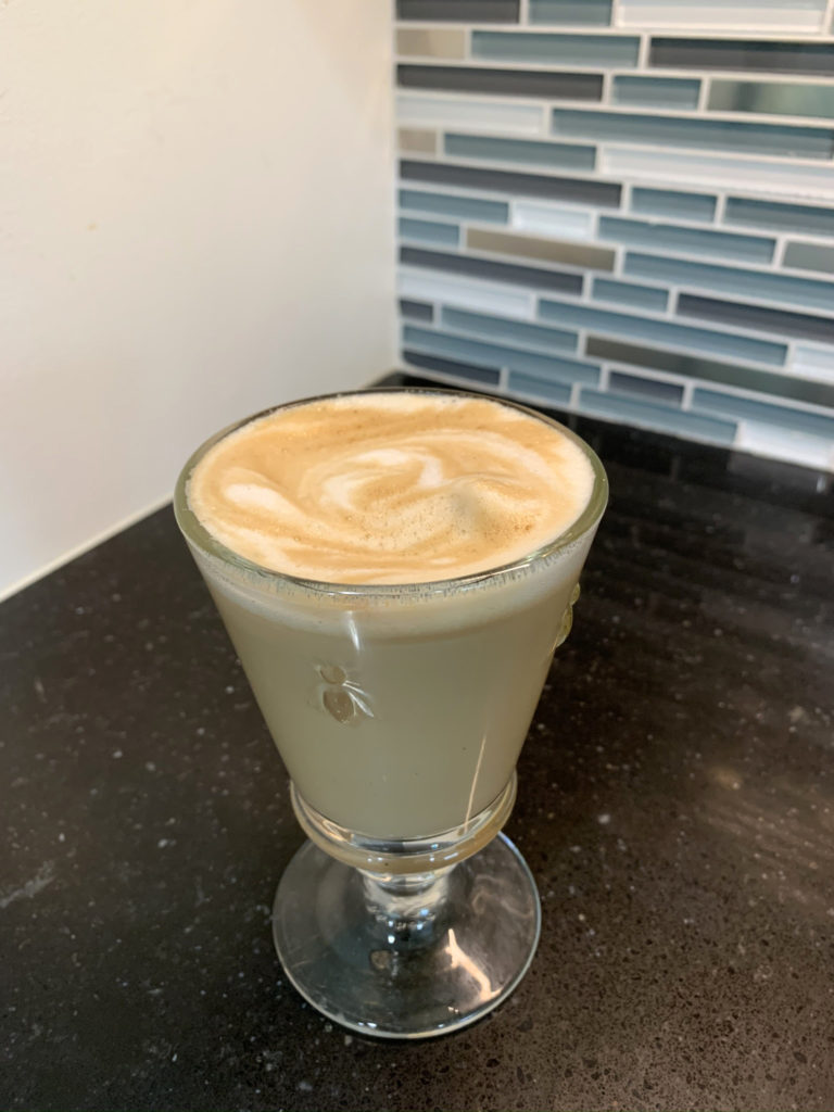 Café con Leche in Glass Cup