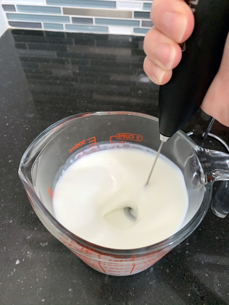 Frothing Milk for Café con Leche